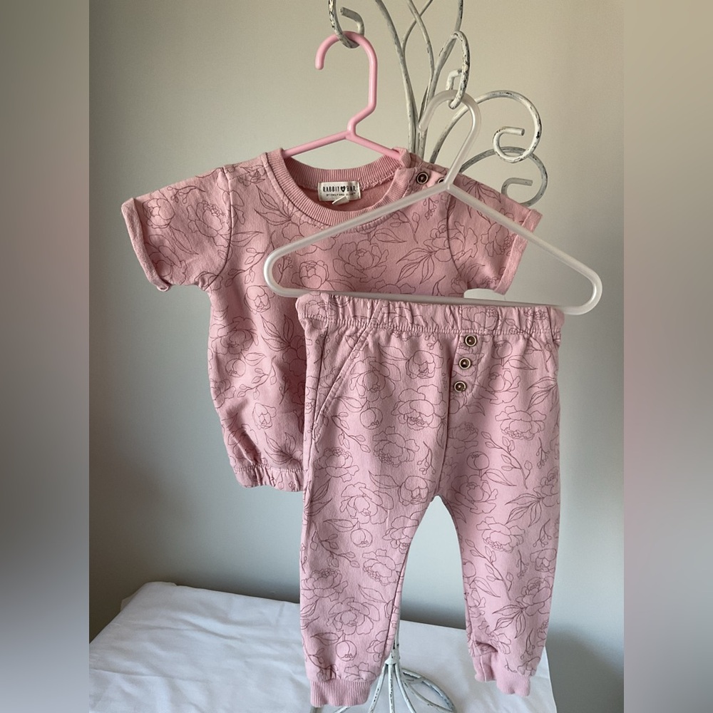Carter's Pink Floral two piece